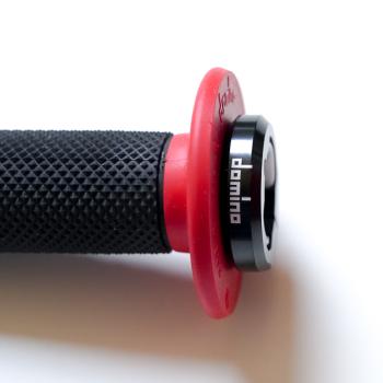 DOMINO D200 D-Lock grips black/red