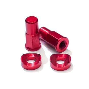 SM PRO tyre clamp nut set red