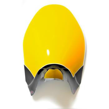 GPM GP3 front number plate Longtrack black/yellow with mudguard