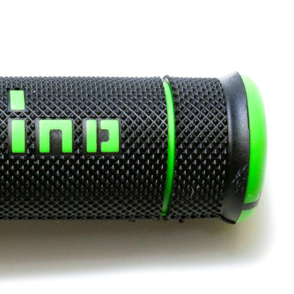 DOMINO A19041C4440 Black/Green Xtreme Grip Handles - Dual Compound Comfort